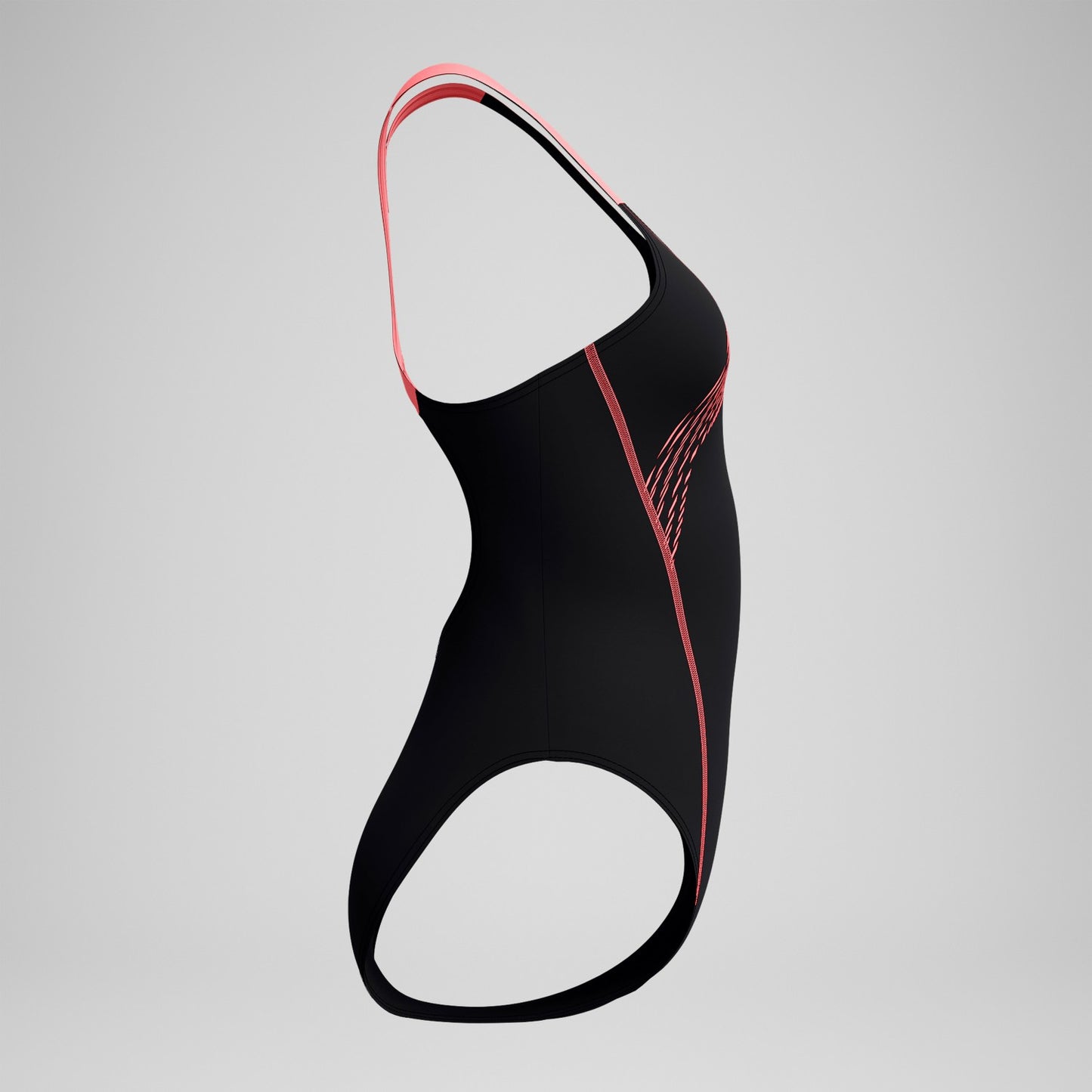 Medley Logo Swimsuit Black/Coral - Speedo