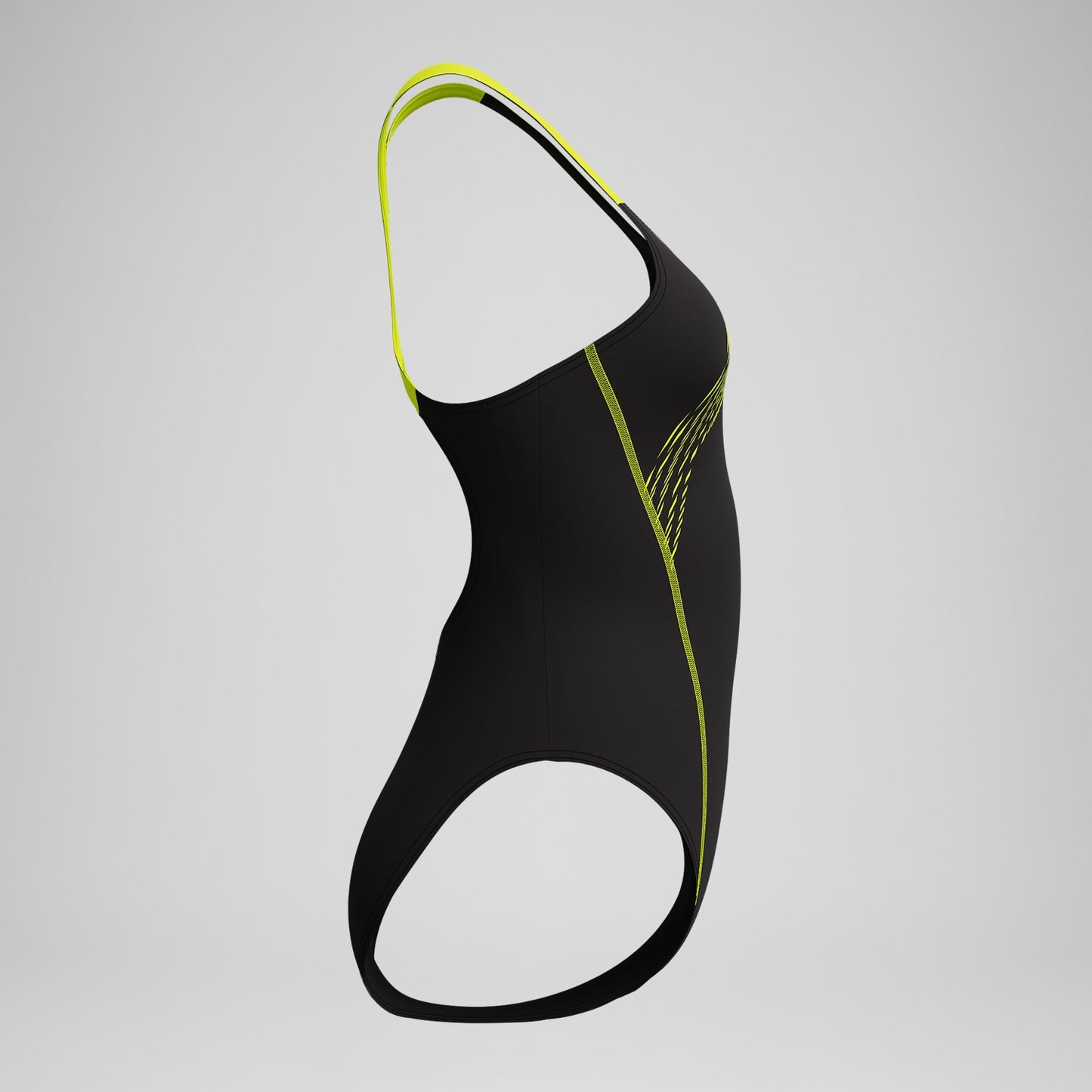 Medley Logo Swimsuit Black/Yellow - Speedo