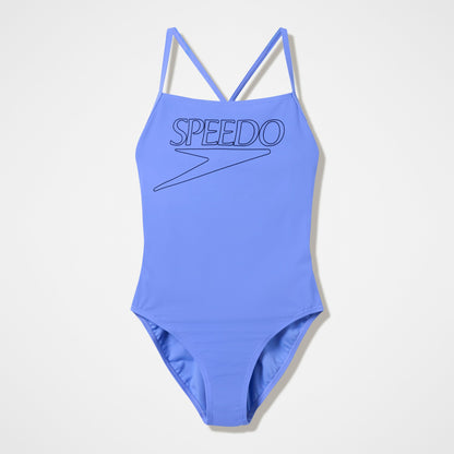 Endurance+ Logo Thinstrap Swimsuit Blue - Speedo