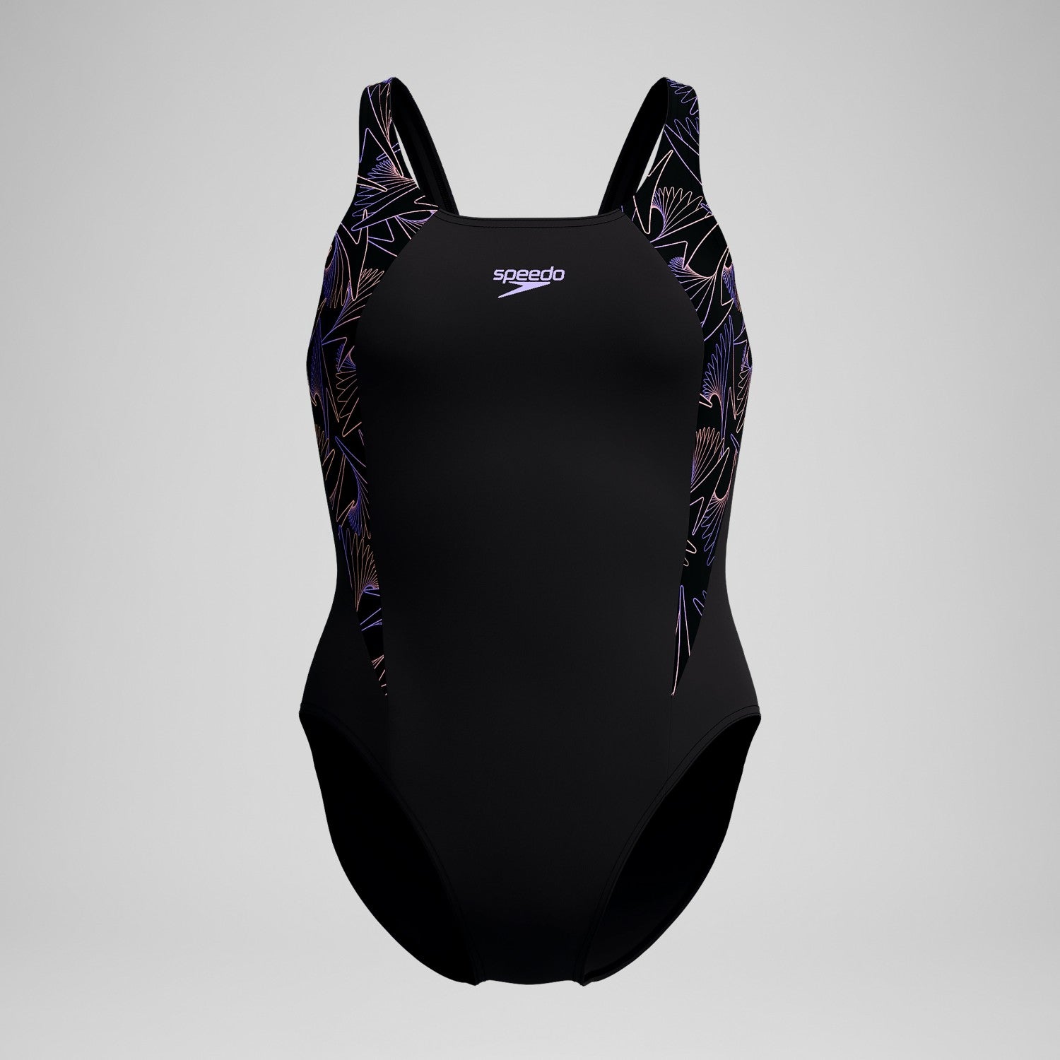 Hyperboom Splice Muscleback Swimsuit Black/Peach - Speedo