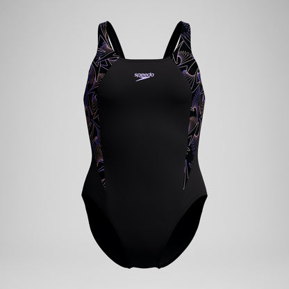 Hyperboom Splice Muscleback Swimsuit Black/Peach - Speedo