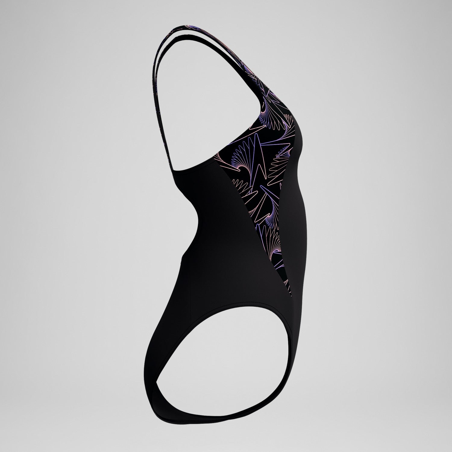 Hyperboom Splice Muscleback Swimsuit Black/Peach - Speedo