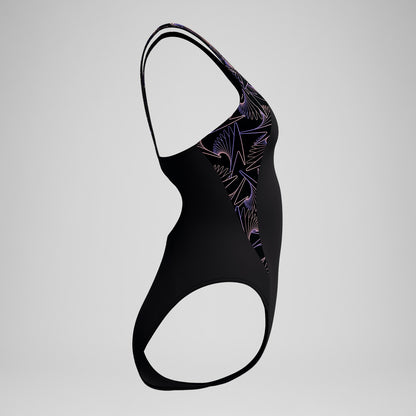 Hyperboom Splice Muscleback Swimsuit Black/Peach - Speedo