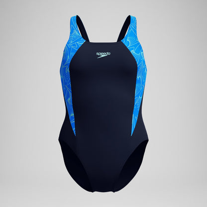 Hyperboom Splice Muscleback Swimsuit Navy/Blue - Speedo