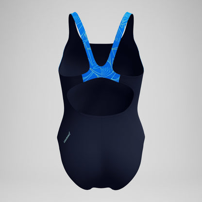 Hyperboom Splice Muscleback Swimsuit Navy/Blue - Speedo