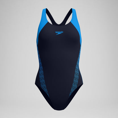 Placement Laneback Swimsuit Navy/Blue - Speedo