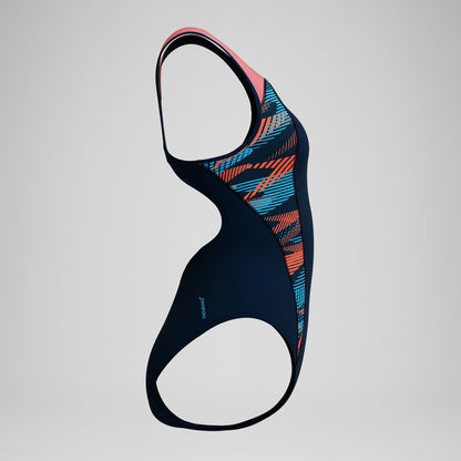 Placement Swimsuit Navy/Coral - Speedo