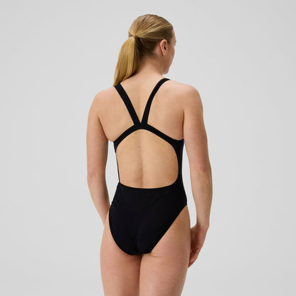 Club Training Printed Leaderback One Piece Black/Pink - Speedo