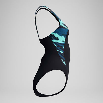 HyberBoom Splice Muscleback Swimsuit DarkTeal/Green - Speedo