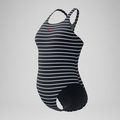 Endurance+ Printed Medalist Swimsuit Black - Speedo