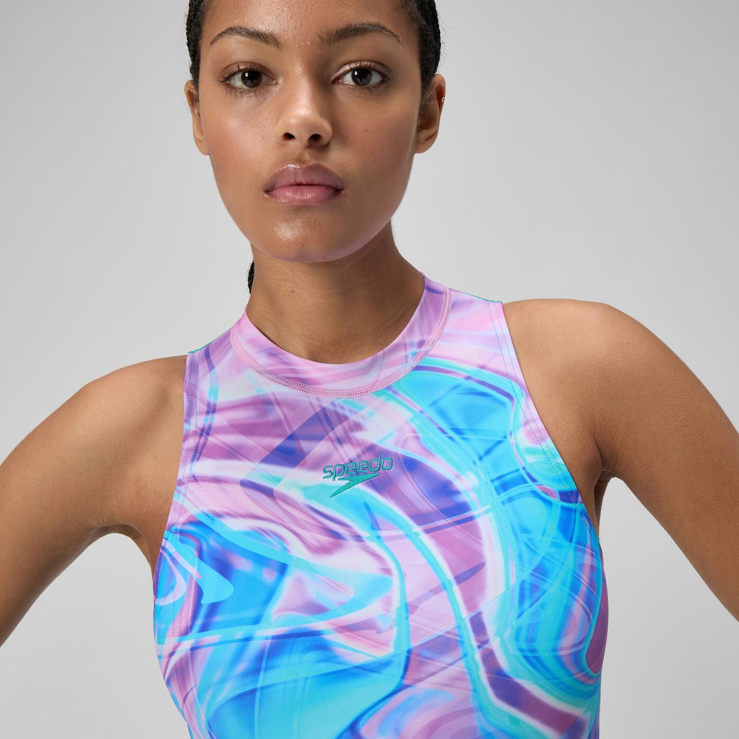 Printed Hydrasuit Pink/Turquoise - Speedo