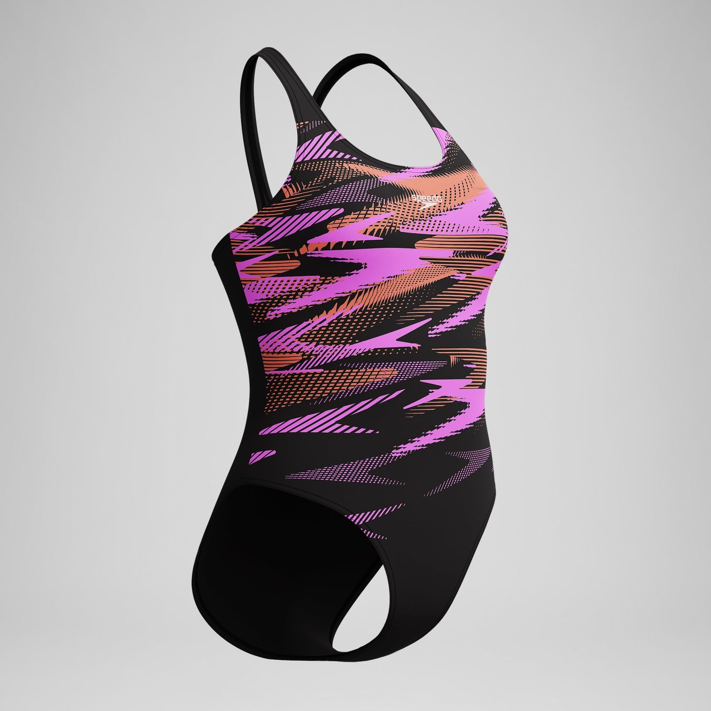 HyberBoom Placement Swimsuit Black/Coral - Speedo