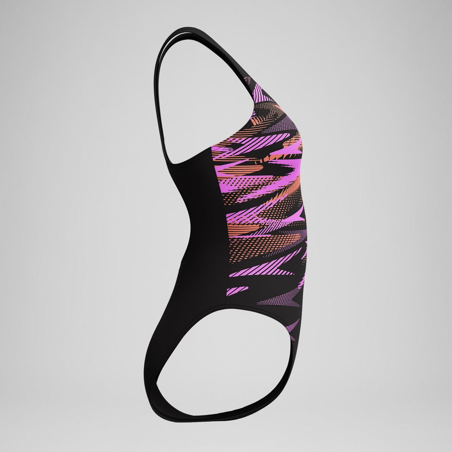 HyberBoom Placement Swimsuit Black/Coral - Speedo