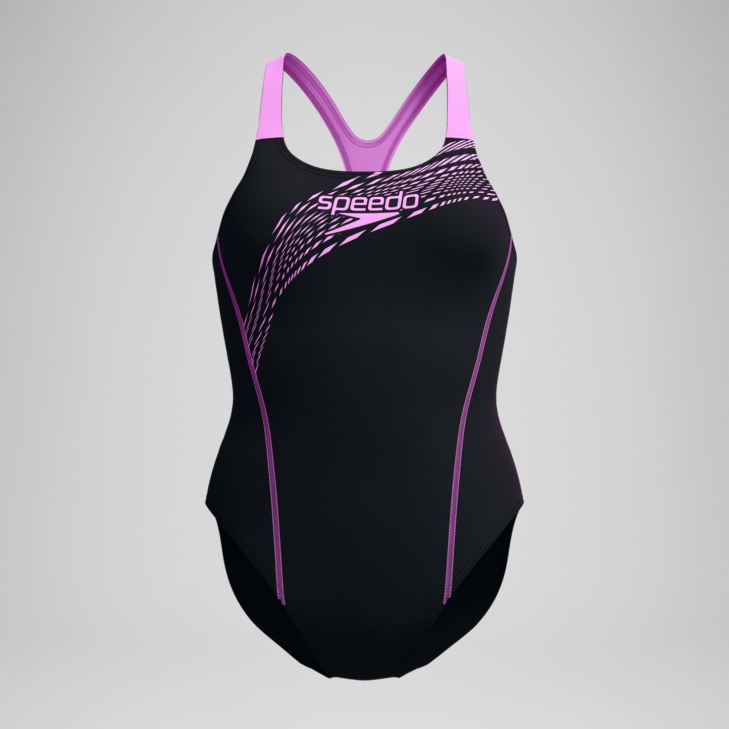 Medley Logo Swimsuit Black/Pink - Speedo
