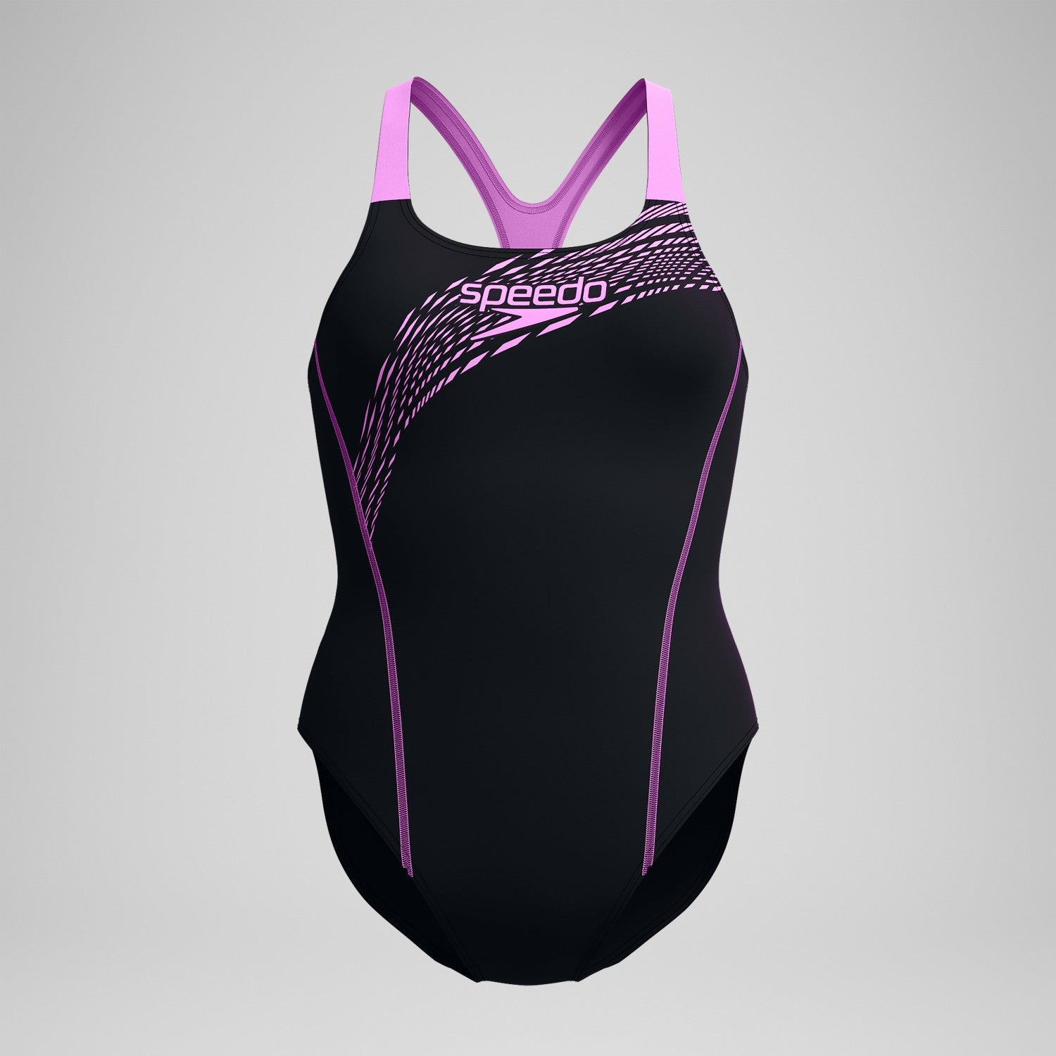 Medley Logo Swimsuit Black/Pink - Speedo