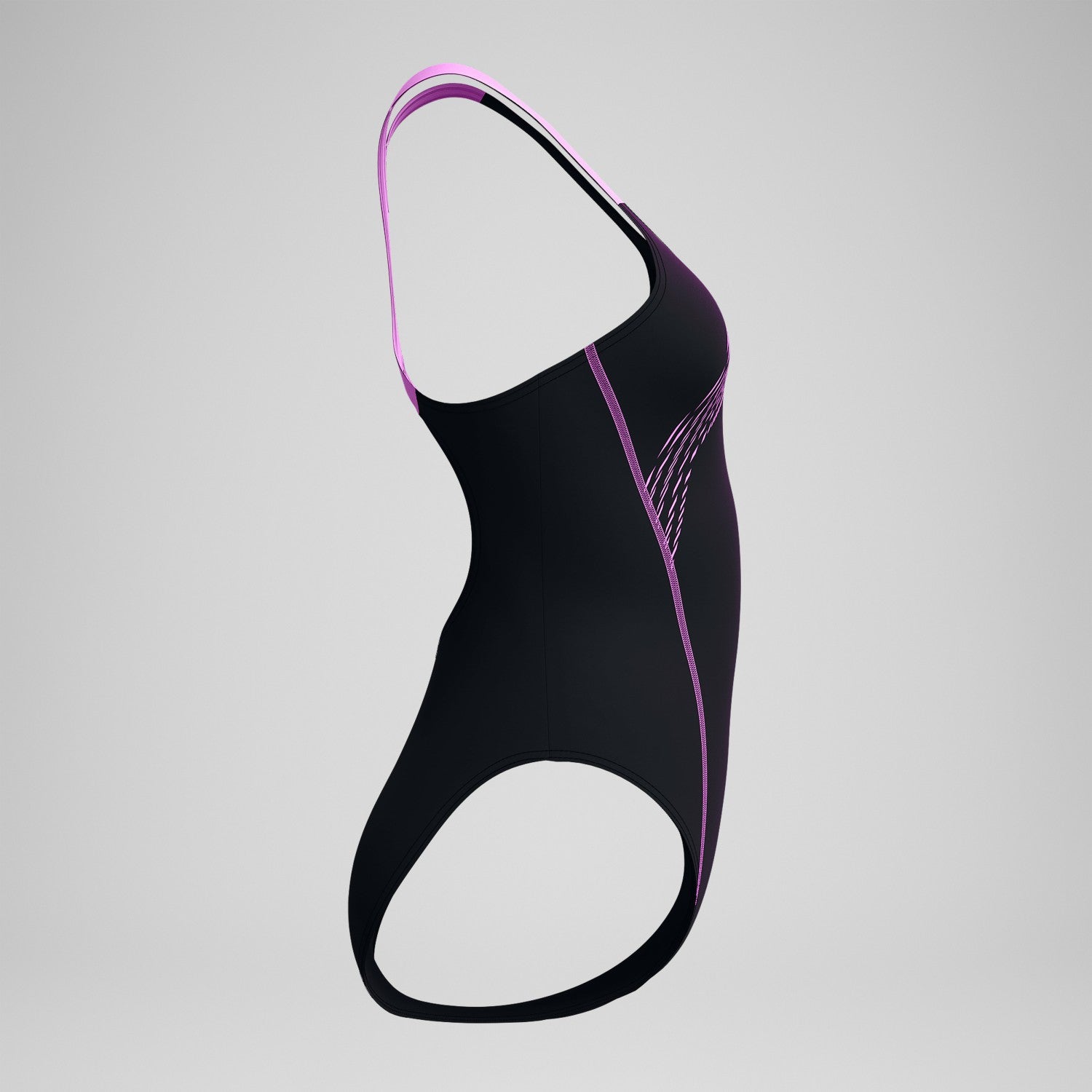 Medley Logo Swimsuit Black/Pink - Speedo