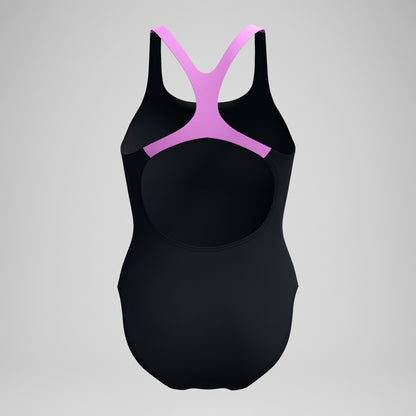 Medley Logo Swimsuit Black/Pink - Speedo