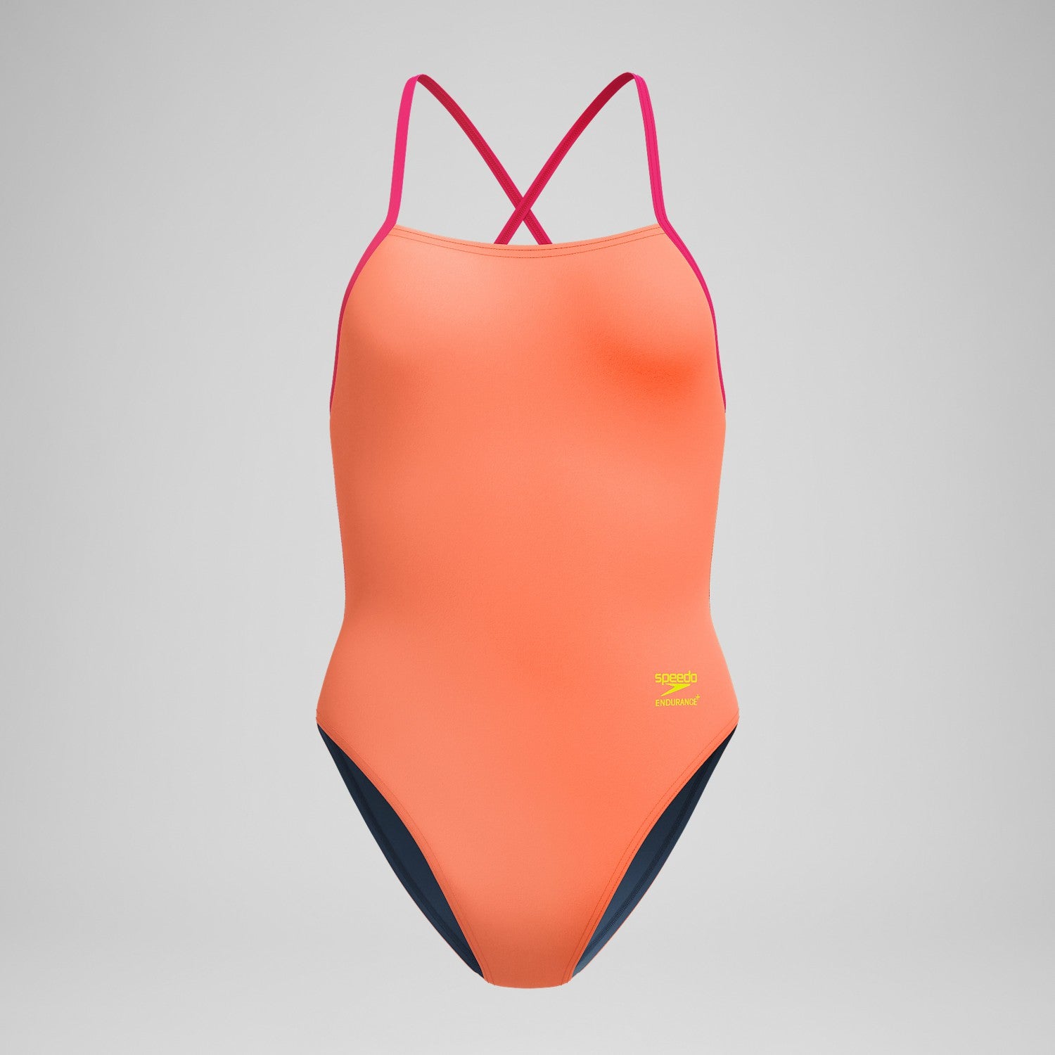 Club Training Solid Tie Back Swimsuit Orange - Speedo
