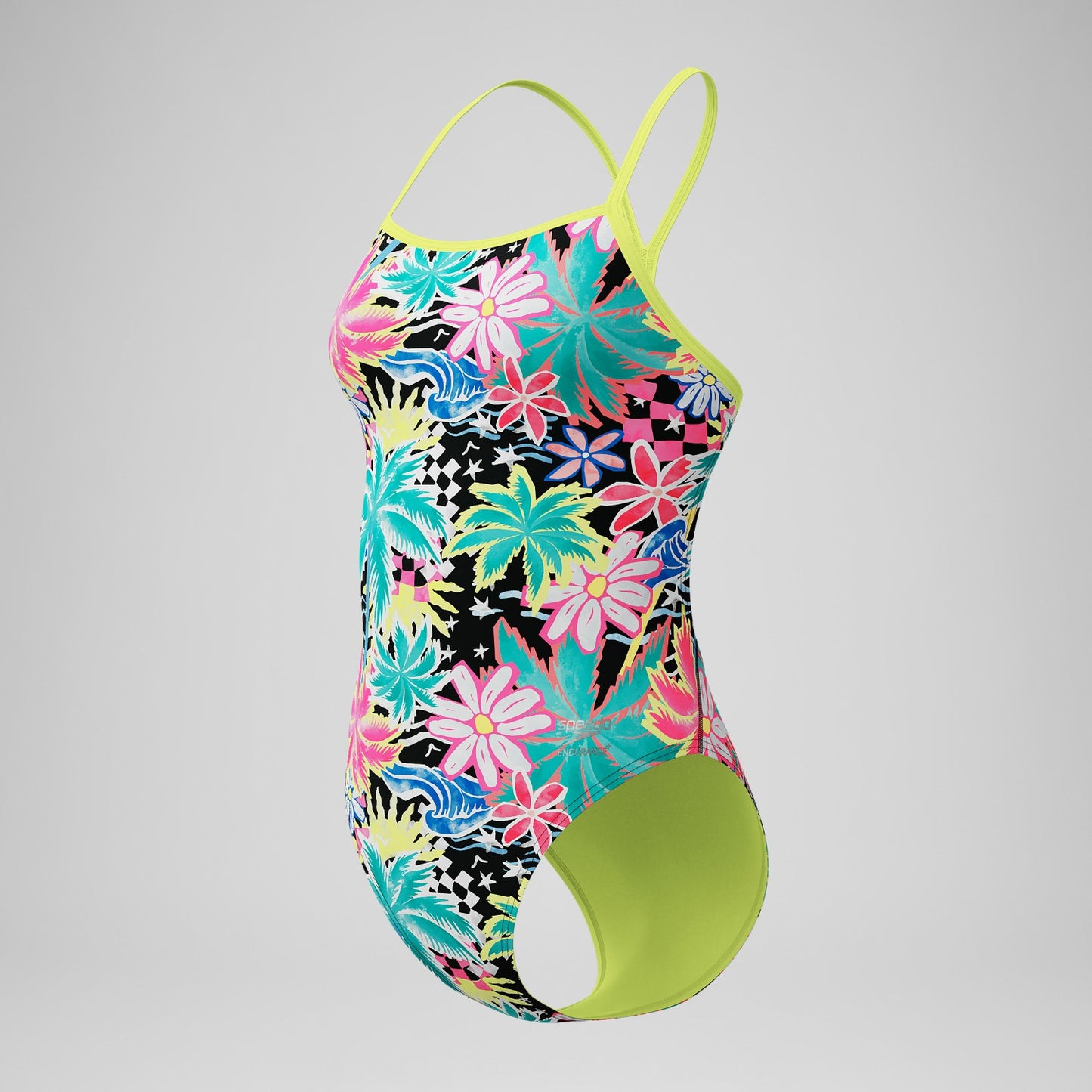 Club Training Printed V-Back 2.0 One Piece Green - Speedo