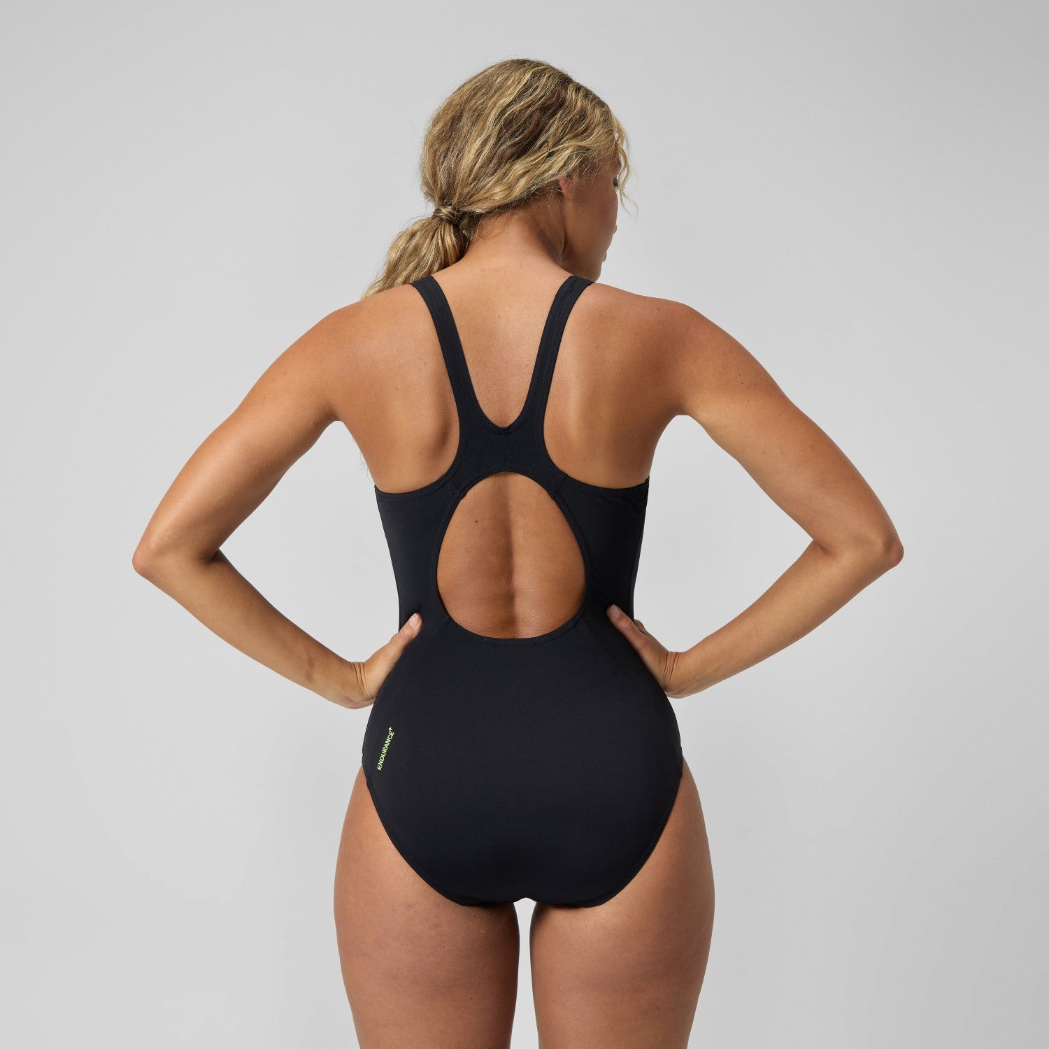 Placement Muscleback Swimsuit Black/Yellow - Speedo