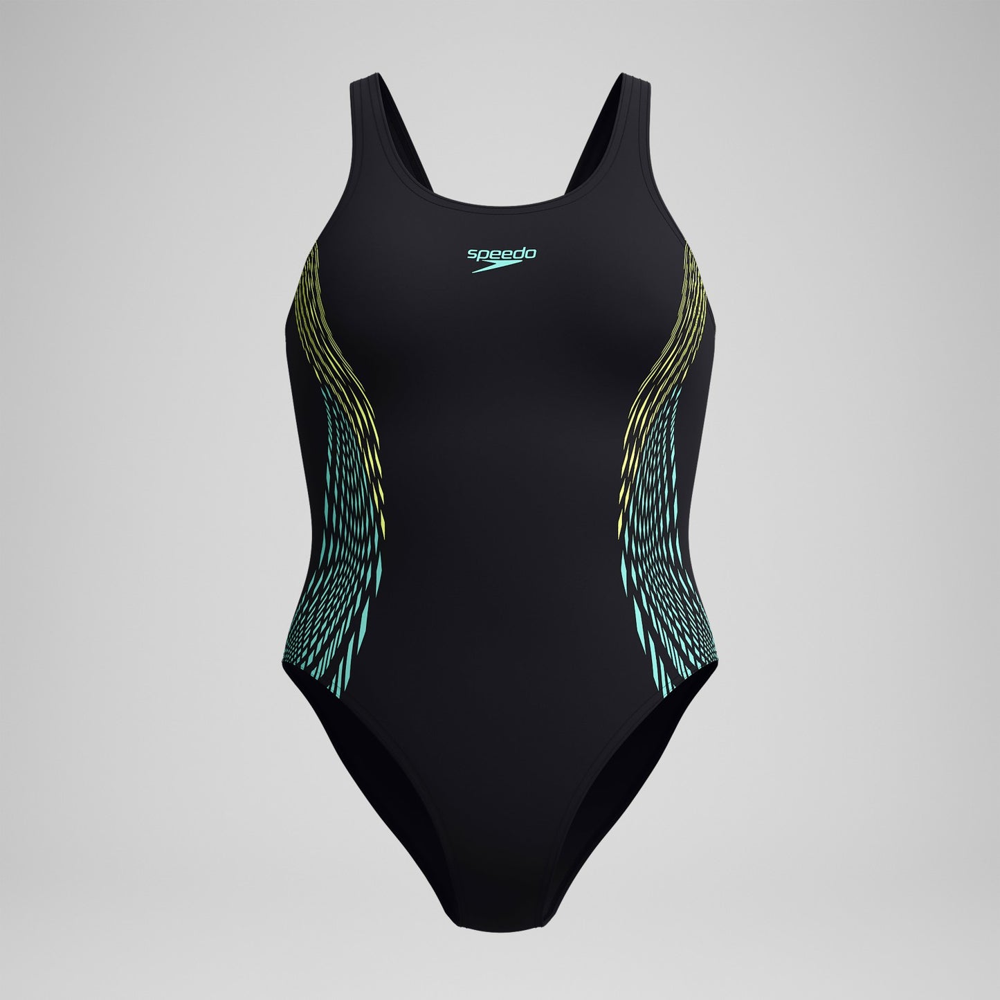 Placement Muscleback Swimsuit Black/Yellow - Speedo