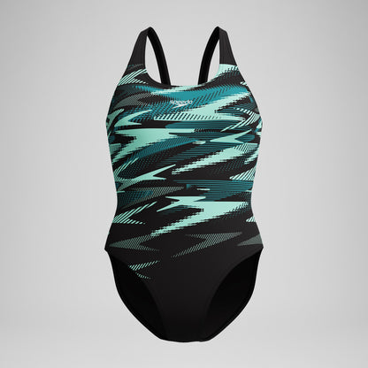 HyberBoom Placement Swimsuit DarkTeal/Green - Speedo