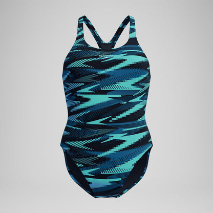 HyberBoom Allover Medalist Swimsuit DarkTeal/Green - Speedo