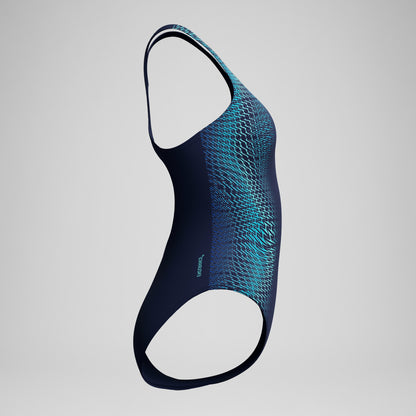 Medalist Printed Swimsuit Blue - Speedo