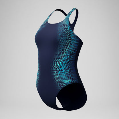 Medalist Printed Swimsuit Blue - Speedo
