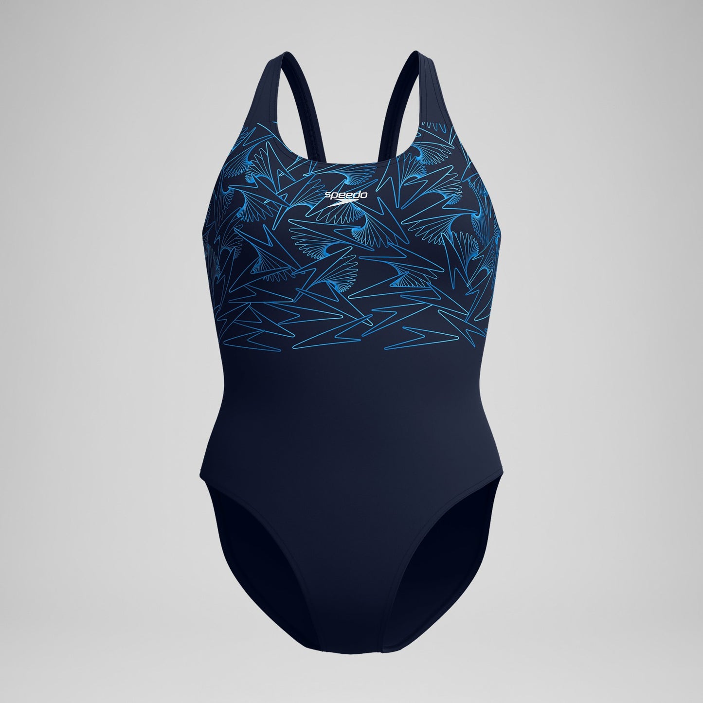 Hyperboom Placement Muscleback Swimsuit Navy/Blue - Speedo