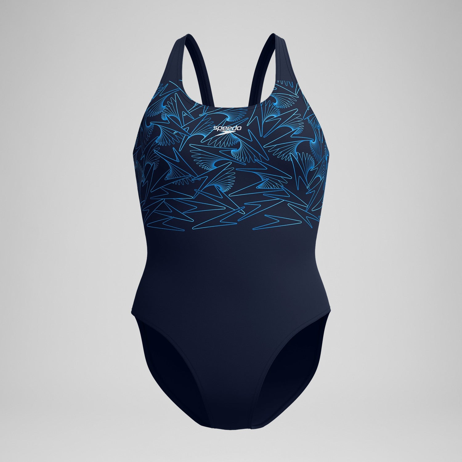 Hyperboom Placement Muscleback Swimsuit Navy/Blue - Speedo