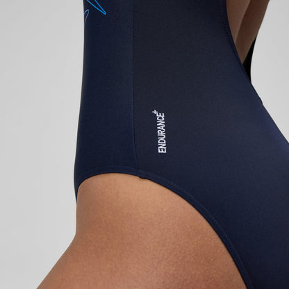 Hyperboom Placement Muscleback Swimsuit Navy/Blue - Speedo