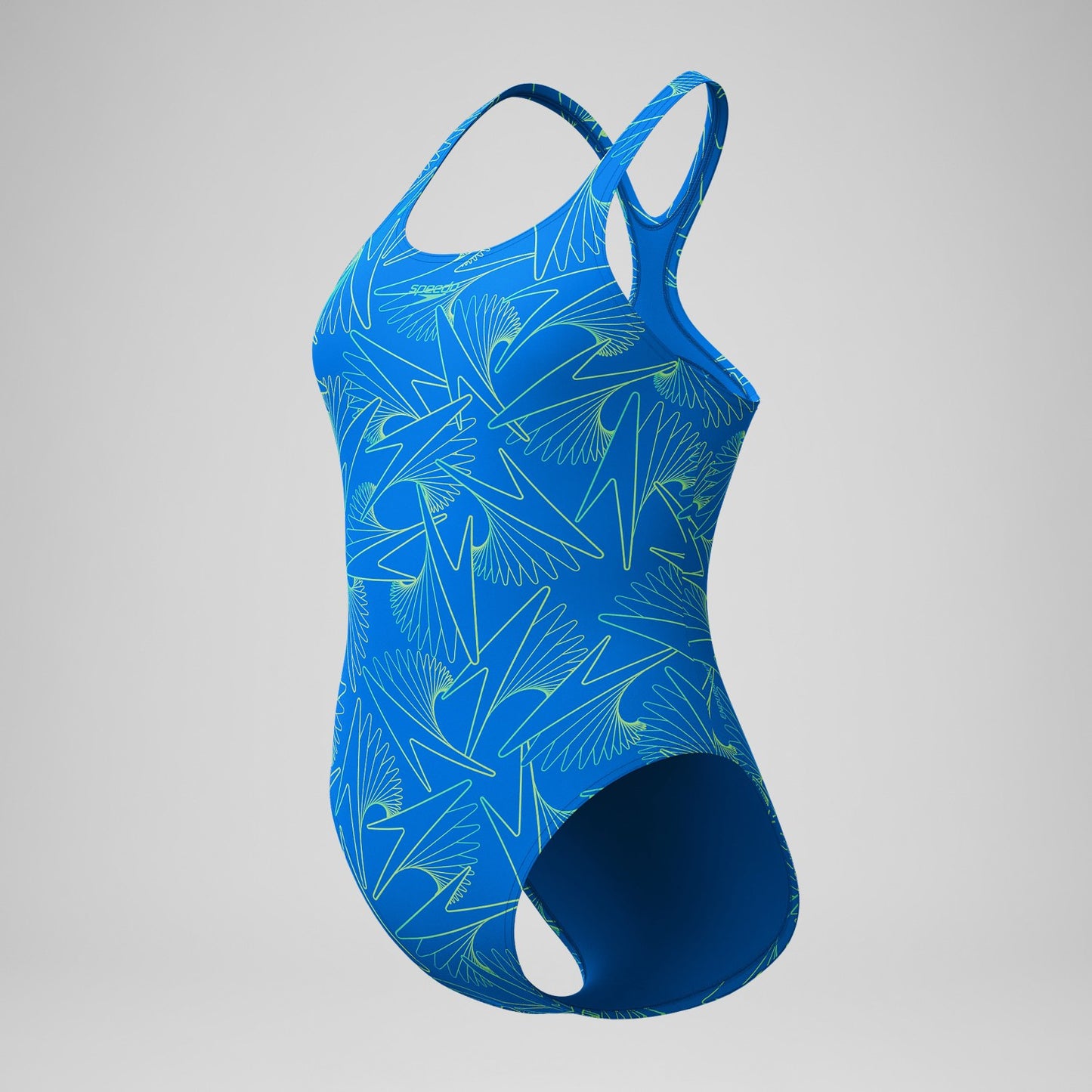 Hyperboom Medalist Allover Print Swimsuit Blue - Speedo