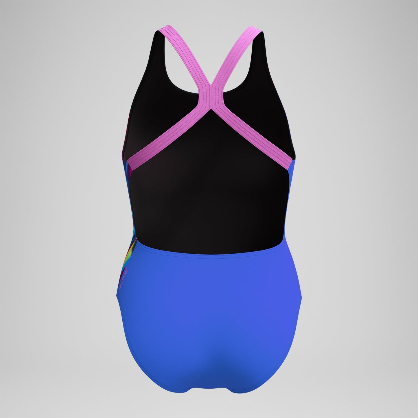 Club Training Placement Powerback Swimsuit Blue/Pink - Speedo