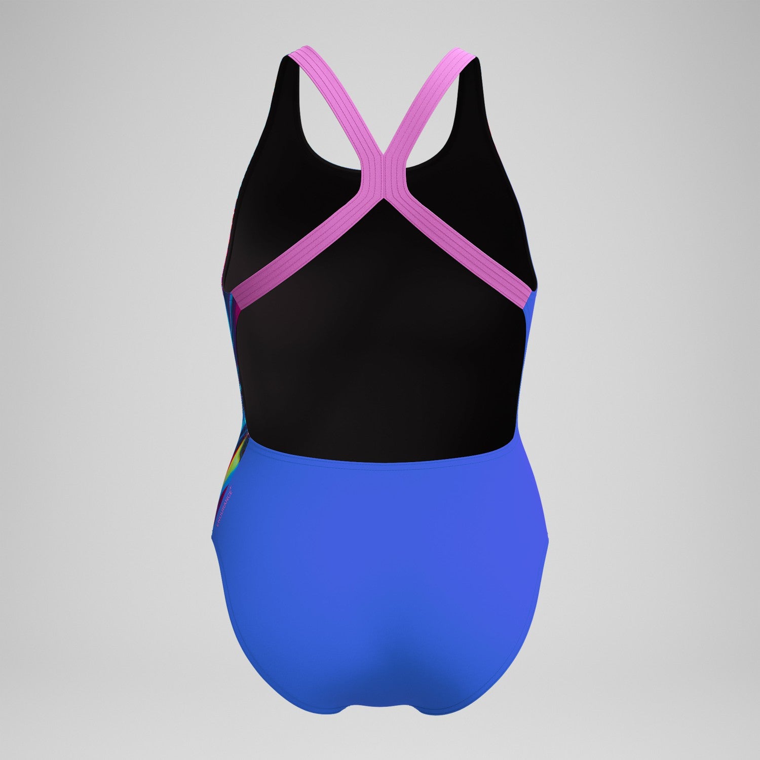 Club Training Placement Powerback Swimsuit Blue/Pink - Speedo