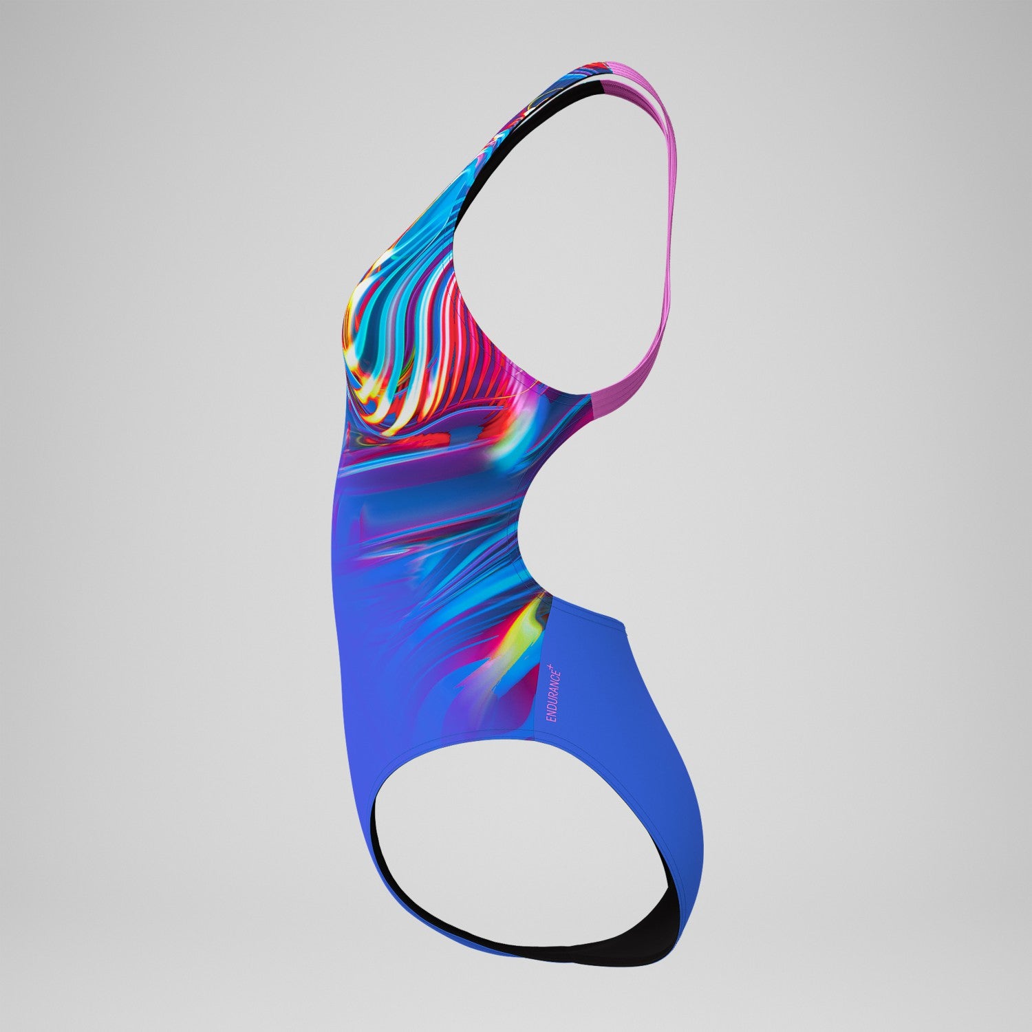 Club Training Placement Powerback Swimsuit Blue/Pink - Speedo