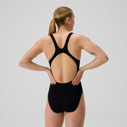 Club Training Printed Recordback Swimsuit Black/Blue - Speedo
