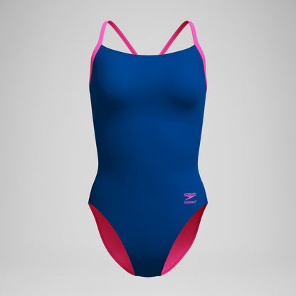 Club Training Solid Flyback 2.0 One Piece Blue/Pink - Speedo