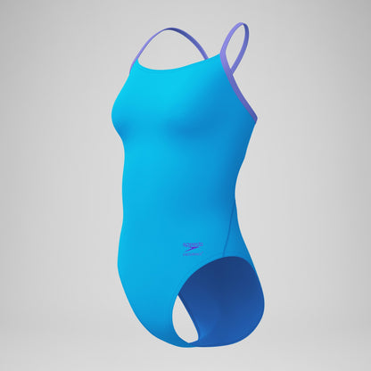 Club Training Solid Flyback 2.0 Swimsuit Blue - Speedo