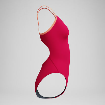 Club Training Solid Flyback 2.0 Swimsuit Red/Orange - Speedo