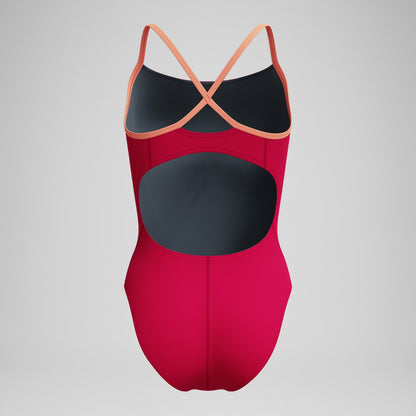 Club Training Solid Flyback 2.0 Swimsuit Red/Orange - Speedo