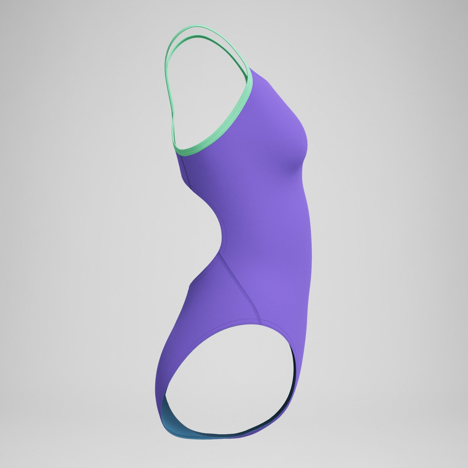 Club Training Solid Flyback 2.0 Swimsuit Purple/Green - Speedo